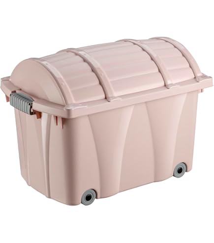 KIS Funny Box Boîte De Rangement 58x39x32 Cm Rose - Avec Roulettes Pour Enfants