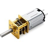PintoHardware GA12-N20 DC 6V 150 RPM Gear Motor with Metal Reducer Box, Low Noise and High Torque, Output Shaft for Robots, R