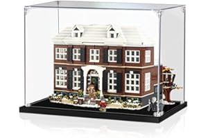 PARFCO Vitrine en acrylique pour kit de construction Lego Home Alone 21330, vitrine anti-poussière - Vitrine uniquement(2mm)