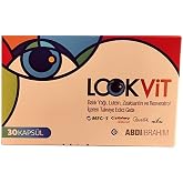 Abdi İbrahim Lookvit Balık Yağı, Lutein, Zeaksantin ve Resveratrol i&ccedil;erikli 30 Kaps&uuml;l
