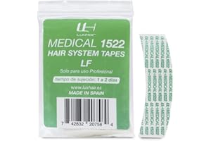 LH LUXHAIR Rubans adhésifs hypoallergéniques LuxHair Medical 1522 pour placer des perruques et des extensions. Durée 2 jours. Adhésif double face doux pour la peau