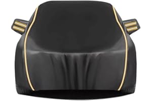 LLJPJXB Car Cover For Ford/B-Max C-Max Energi C-Max Hybrid|Outdoor car tarpaulin rainproof sunscreen car cover anti-scratch full car cover (Color : Schwarz, Size : C-Max)