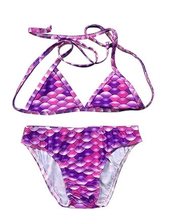 Meerjungfrauen Flosse mit Überzug und Bikini zum Schwimmen - 2