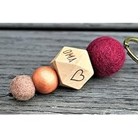 Geschenk Oma Großmutter Großeltern Opa, Schlüsselanhänger bestempelt, Länge ca. 10 cm, für Oma, liebe Oma, beste Oma, grandma