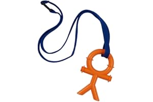 Sensory Direct Chewbuddy Tuff Stickman - Pack of 1, Strong Sensory Fidget Toy, Chew or Teething Aid | for Kids. Adults, Autism, ADHD, ASD, SPD, Oral Motor or Anxiety Needs - Orange