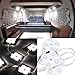 Produktbild Favoto10x4 LED Innenbeleuchtung DIY LED Licht Innenraumbeleutung Interior Licht Leseleuchte LED Panel Kits Weiß 12V für Garderobe Treppe Lager Reisezugwagen