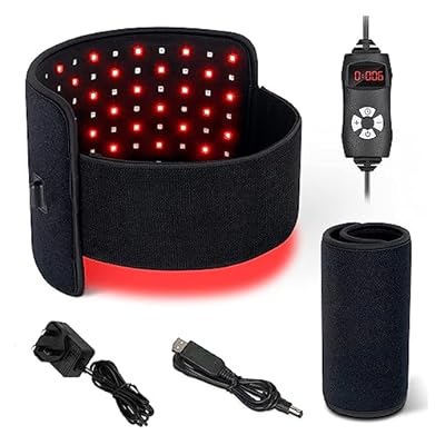 Red Infrared Light Device, Combo 660nm and 880nm, Flexible Wearable Wrap Pad mit Timer for Waist Back Shoulder (M)