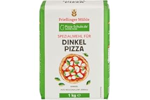 ZAMA4ZINGO Frießinger Mühle Pizzamehl Spezialmehl für Dinkel Pizza 1 kg