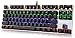 Price comparison product image Hcman Mechanical Keyboard Blue Switches,Gaming Keyboard 9 LED Backlit Modes,Metal Plate 100% Anti-ghosting for Computer PC & Mac Gamers
