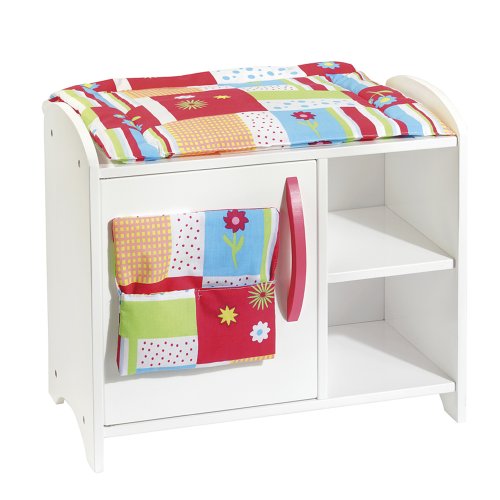 Preisvergleich Produktbild howa Wickelkommode, Puppenschrank "Flower Power" 2730
