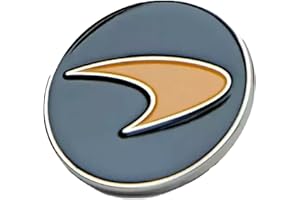 McLaren F1 Circular Pin Badge Speedmark Logo schwarz/weiß/orange