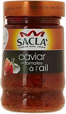 Sacla Sauce Caviar de Tomates a l'Ail le Bocal 190 g