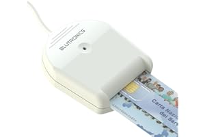 BLUTRONICS BLUDRIVE II CCID Lettore Smart Card USB, Firma Digitale, CNS, Tessera Sanitaria, Windows, MacOS, Linux