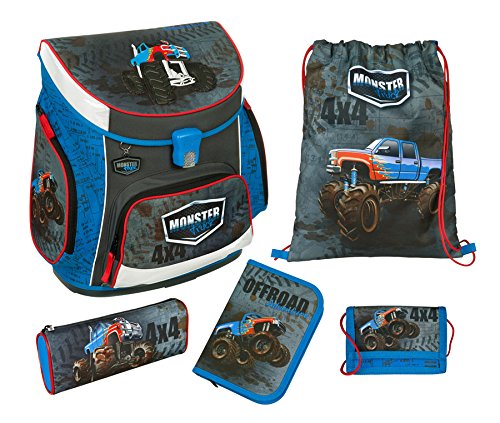 Preisvergleich Produktbild undercover MTQJ8252 Scooli Schulranzen Campus Up Monster Truck, Modell 2017