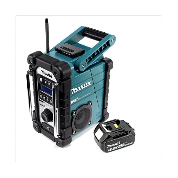 Makita DMR 110 Digital Baustellen DAB+ Radio + 1x BL 1850 18V - 5Ah Akku - ohne Ladegerät – Bild 3