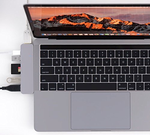 HyperDrive USB-C Hub, Thunderbolt 3, 4K HDMI, 2x USB 3.1, USB-C, grau - 3