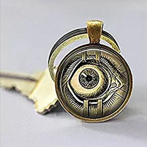 Preisvergleich Produktbild Steampunk, menschlichen Anatomie, Evil Eye, Steam Punk Schlüsselanhänger Key kette