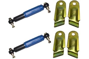 FKANHÄNGERTEILE 2 ammortizzatori AL-KO Octagon per asse di traino blu + 2 supporti