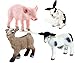 Produktbild Schleich Bauernhof-Tiere Figuren-Set Ferkel Kaninchen Zwergzicklein Schäfchen