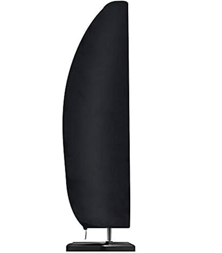 Housse Parasol Jardin Grand Format - Oxford Imperméable, 265 Cm, Fermeture Zip, Cordon Serrage