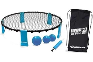 Schildkröt Funsports Roundnet Complete Instant Start Kit - Choice of 3 Balls, Ball Pump and Carry Bag - Ultimate Fun Factor for Young and Old