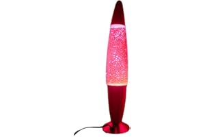 DIVAS SPIRITUAL Linx Glitter Lava Lamp: Mesmerizing Liquid Motion Lamp with Glitter for Home Decor (Pink Glitter Lava Lamp)