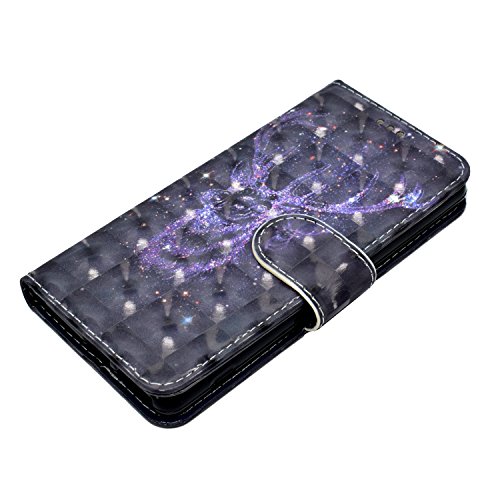 Funda Sony Xperia XA1  2017   WindTeco 3D Bling Patr  n Carcasa Cartera Flip de Piel PU Libro Billetera con Funci  n de Soporte y Ranuras de Tarjeta para SONY Xperia XA1  2017 