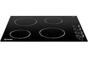 Indesit Built In RI860C 58cm 4 Zone Ceramic Hob - Black