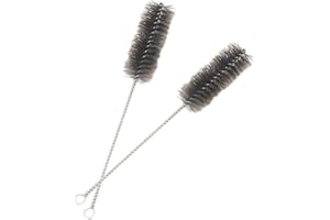 Yewseas 2 Stücke Ofenrohrbürste aus Stahldraht, 40 mm Schornsteinbürste Rohrbürsten Universal Kleiner Kaminreiniger Entrußer für Drahtbürste zur Reinigung von Heizkesseln und Rohren