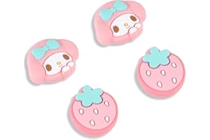 Kuitmor Switch Joy Con – Lot de 4 capuchons en silicone souple pour joystick analogique, compatible avec Switch/OLED/Lite