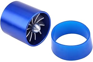 REMINNBOR Économiseur d'air de Carburant de Gaz Superbe d'économiseur de Carburant de Turbine de Ventilateur de Turbopropulseur Simple d'admission d'air de Voiture de 55mm Turbo kit admission direct+kit admiss