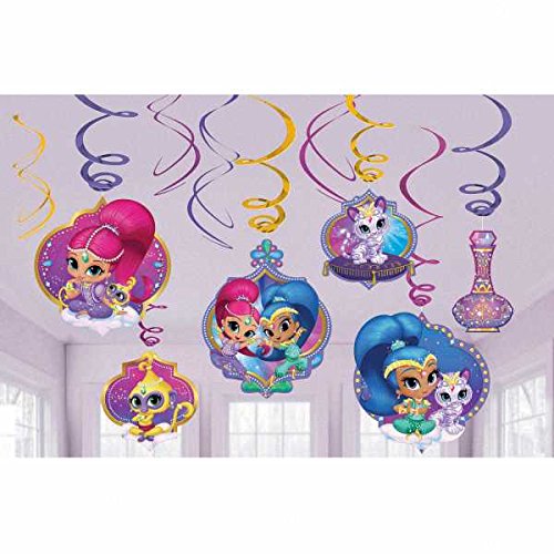 Amscan International 671653 Shimmer und Glanz Swirl Dekoration Kit