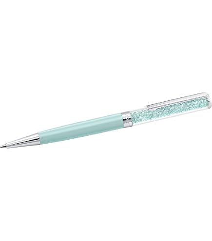Stylo à Bille NEO+ Avec Cristaux - Rechargeable, étui Inclus, Design élégant - 14 Cm, Bleu Clair - 6