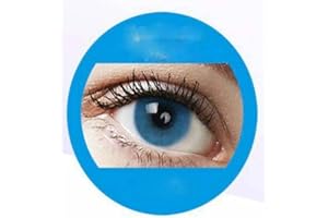 LALIA Sky Blue: Farbige Jahres Kontaktlinsen ohne Stärke mit Aufbewahrungsbox braun blau grün grau türkis weich als 2er Pack (2 Stück) angenehm zu tragen, perfekt für helle und dunkle Augen