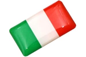 Tecnostore Adesivo 3D Mini Bandiera Italia Italiana USA Francia UK Auto Computer Moto Smartphone (Italia)