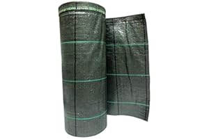 AlmaStore Telo Pacciamatura Verde, 105 cm X 100 mt, Anti Erbacce, Ecologico, Permeabile, Duraturo e Calpestabile - Varie Misure e Colori - Teli pacciamante antialga