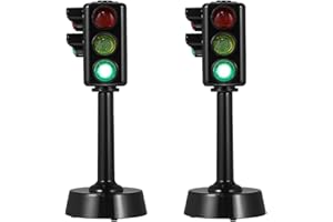 TOYANDONA 2Pcs Traffic Light Toy Funny Early Educational Toy Traffic Lights Model Toys Traffic Signal Toys Early Education Toy Traffic Model for Children