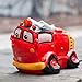 Produktbild Amazlab Animated Fire Engine LED Table Night Lamp / Bedside Light,Warm White Glow USB and Battery Powered Lantern with 4 Hours Timer - Captain Keen,Red …