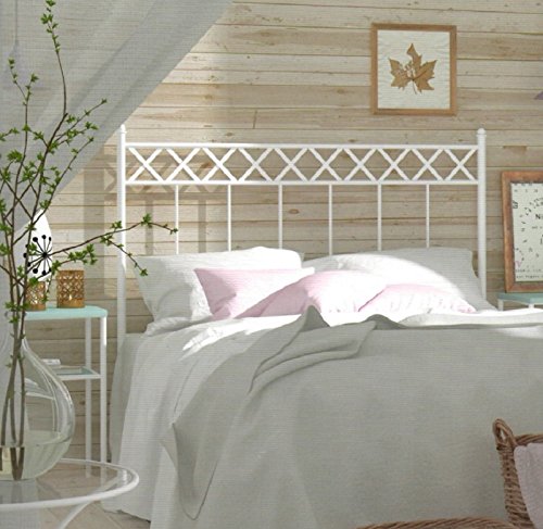 HOGARES CON ESTILO - Cabecero de Forja nacional modelo SOFIA para una cama de 135 cms. (Varios colores y medidas disponibles).