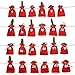 Produktbild eLander Weihnachtskalender Bastelset Adventskalender 24 Filz Säcken + 8 Weihnachts Rohr + 8 Kiefer + 8 Bell + Schnur