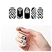 Tattify Geometric Nail Wraps - Triangles are My Favorite Shape (Set of 22)