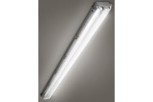 wowspeed Tubo LED con 2 tubo 120cm,36W 3600LM Tubo Fluorescente LED, 4000K Blanco neutro Luz de Techo LED, Impermeable IP65 Barra de Luz LED,Lámpara de Techo para Cocina Baño Garaje Oficina