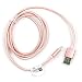 Produktbild Mikro-USB-Kabel in elegantem Bronze-Rosa. Zum Datenübertragen, Syncen und Aufladen für Lenovo C2 / P2 / K6 (Not/Power) / A6600 / PHAB2 (Pro/Plus) / Vibe K5 (Plus) Smartphone