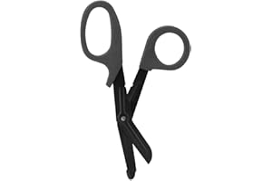 Demeras Traumascheren,Verbandschere Medizinische Scheren Traumascheren Trauma-Scheren Edelstahl Erste Hilfe Militärische Rettungsschere EMT Schere Outdoor Camp Hike Utility(Schwarz)