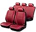 Produktbild Timon 66701, Sitzbezug Schonbezug Autositzbezug, Kunstleder, Komplett Set, Rot
