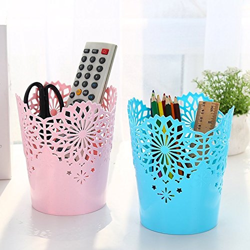 4  x wicemoon Hollow patr  n peque  o de escritorio soporte para bol  grafo  Creative decoraci  n lindo cesta papelera