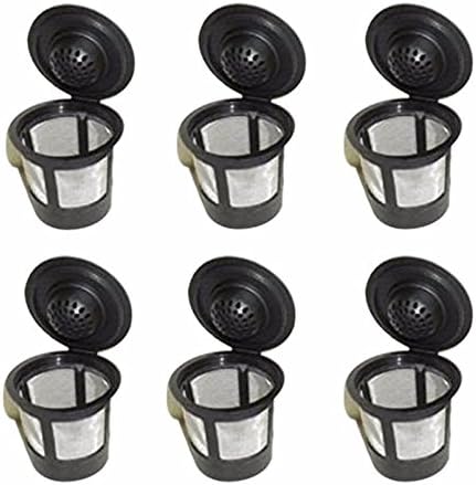 XJPP Pack of 6 Solo Coffee Pod Filters Compatible with Keurig K Cup Coffee System-Reusable Coffee Filter