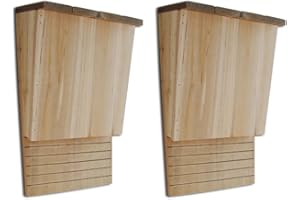 vidaXL 2X Maisons pour Chauve-Souris Cage Enclos Animaux Jardin Cour Extérieur