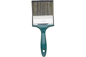 Fit for the Job 4-calowa szczotka do szopy i płotu do nakładania bejc, lakierów, środków konserwujących i zabiegów zewnętrznych na struganą i szorstką gładką tarcicę, 4" 100 mm