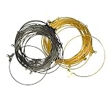Un lado de los hallazgos tiene dos agujeros, por lo que puedes colocar amuletos o cuentas y el cable se puede abrir. Para cerrar, simplemente deslice el cable hacia adentro y dóblelo ligeramente para asegurarlo.